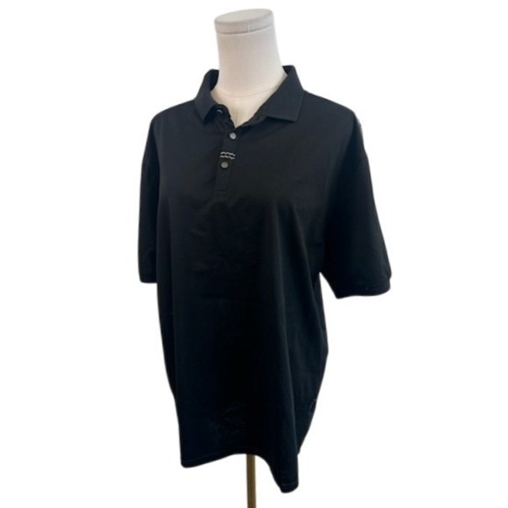 Barabas Black Men's Shirt Greek Crystal Key Trim Short Sleeve Size‎ 2XL